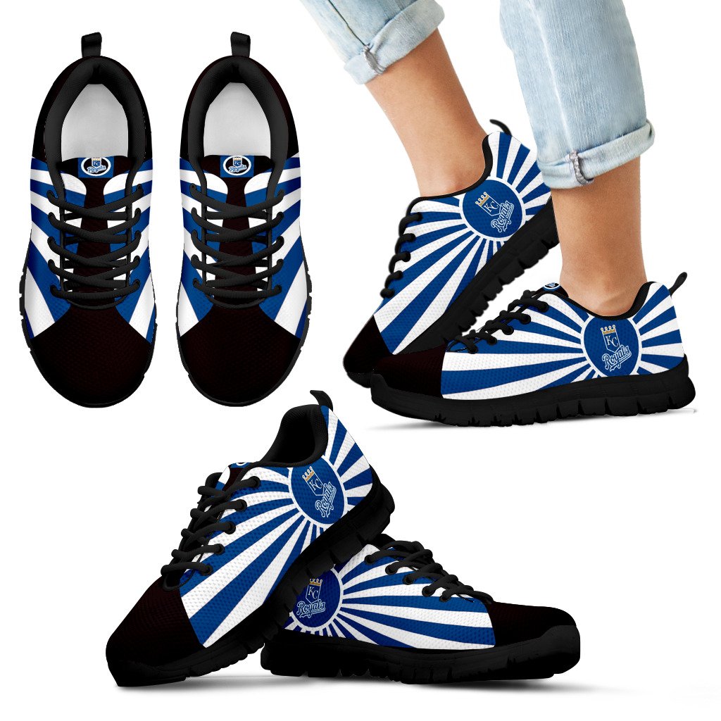 Rising Sun Sparkling Tremendous Kansas City Royals Sneakers Rising Sun Sparkling Tremendous Kansas City Royals Sneakers