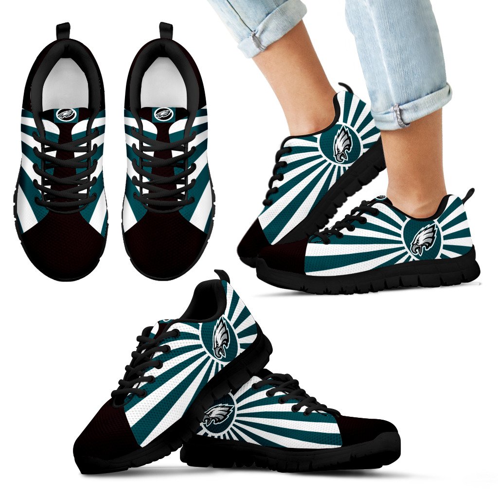 Rising Sun Sparkling Tremendous Philadelphia Eagles Sneakers Rising Sun Sparkling Tremendous Philadelphia Eagles Sneakers