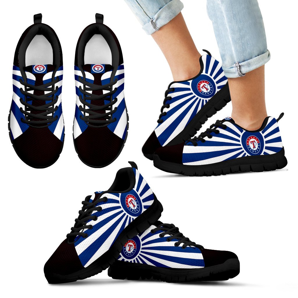 Rising Sun Sparkling Tremendous Texas Rangers Sneakers Rising Sun Sparkling Tremendous Texas Rangers Sneakers