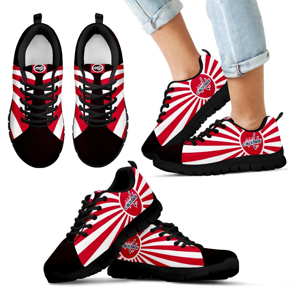 Rising Sun Sparkling Tremendous Washington Capitals Sneakers Rising Sun Sparkling Tremendous Washington Capitals Sneakers