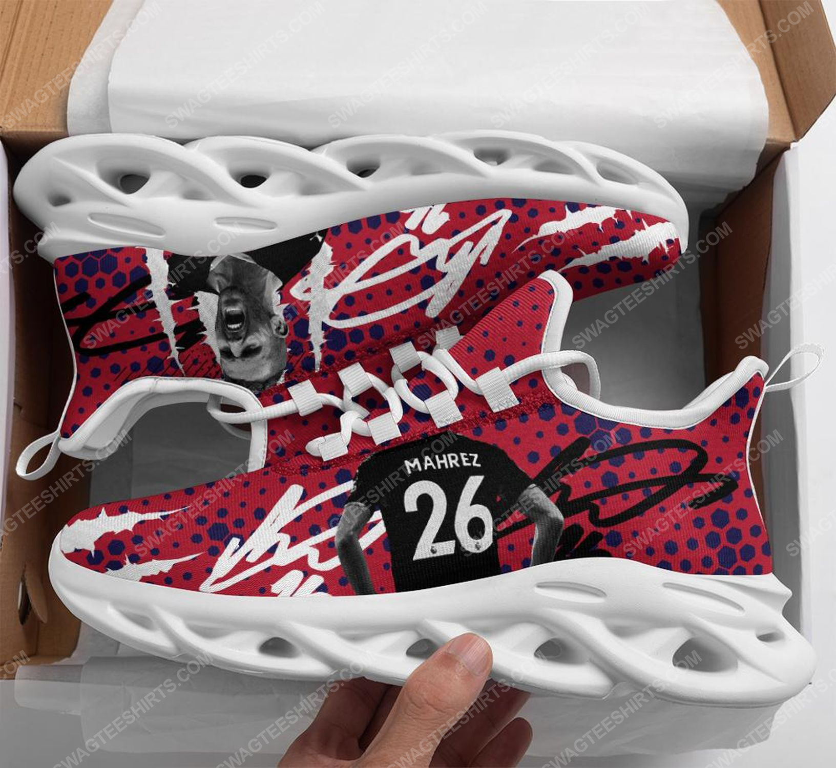 Riyad Mahrez Manchester City Football Club Max Soul Shoes Riyad Mahrez Manchester City Football Club Max Soul Shoes