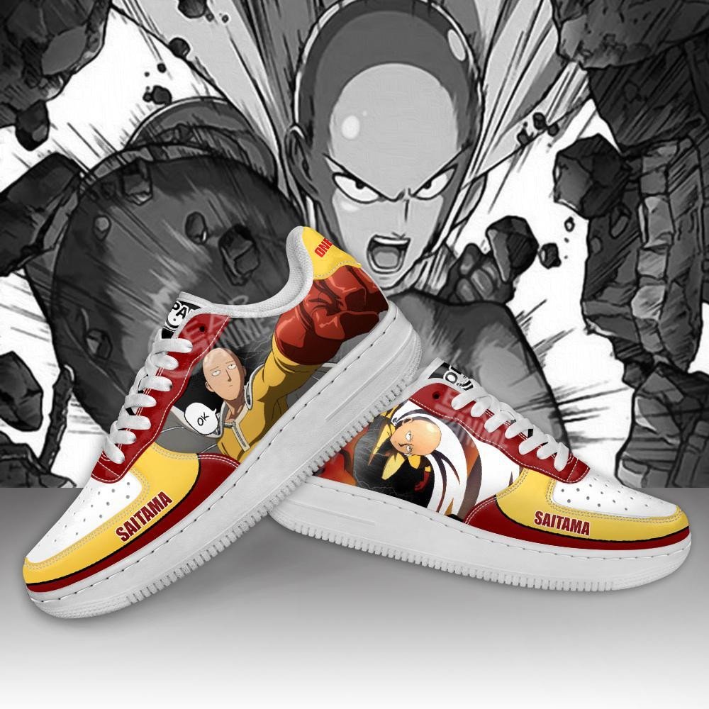 Saitama One Punch Man Anime Air Force Shoes Saitama One Punch Man Anime Air Force Shoes