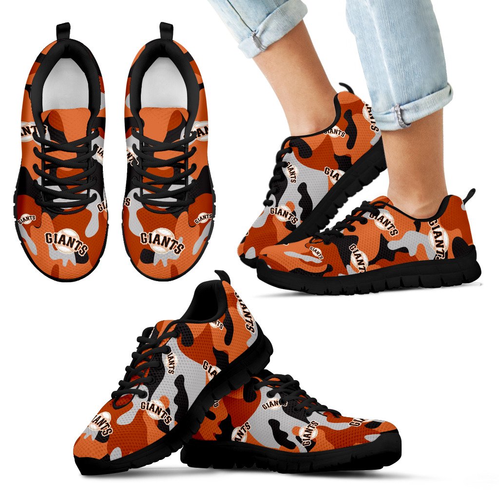 San Francisco Giants Cotton Camouflage Fabric Military Solider Style Sneakers San Francisco Giants Cotton Camouflage Fabric Military Solider Style Sneakers