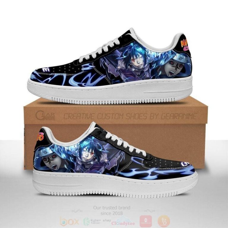 Sasuke-Uchiha-Anime-Leather-Air-Force-Shoes-1