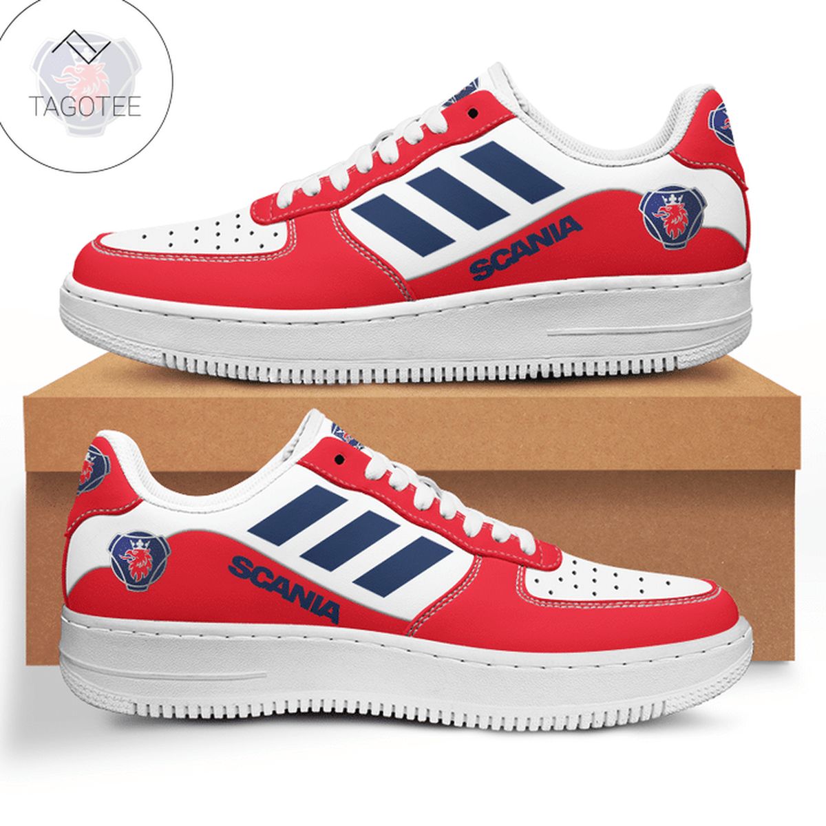 Scania Red Air Force 1 Shoes Scania Red Air Force 1 Shoes