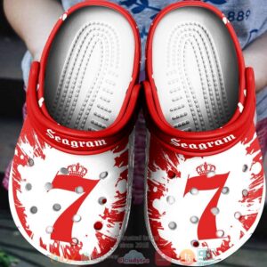 Seagram’S 7 Crown Whiskey Drinking Crocband Clog Shoes