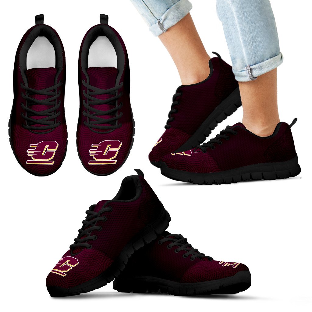 Seamless Line Magical Wave Beautiful Central Michigan Chippewas Sneakers Seamless Line Magical Wave Beautiful Central Michigan Chippewas Sneakers