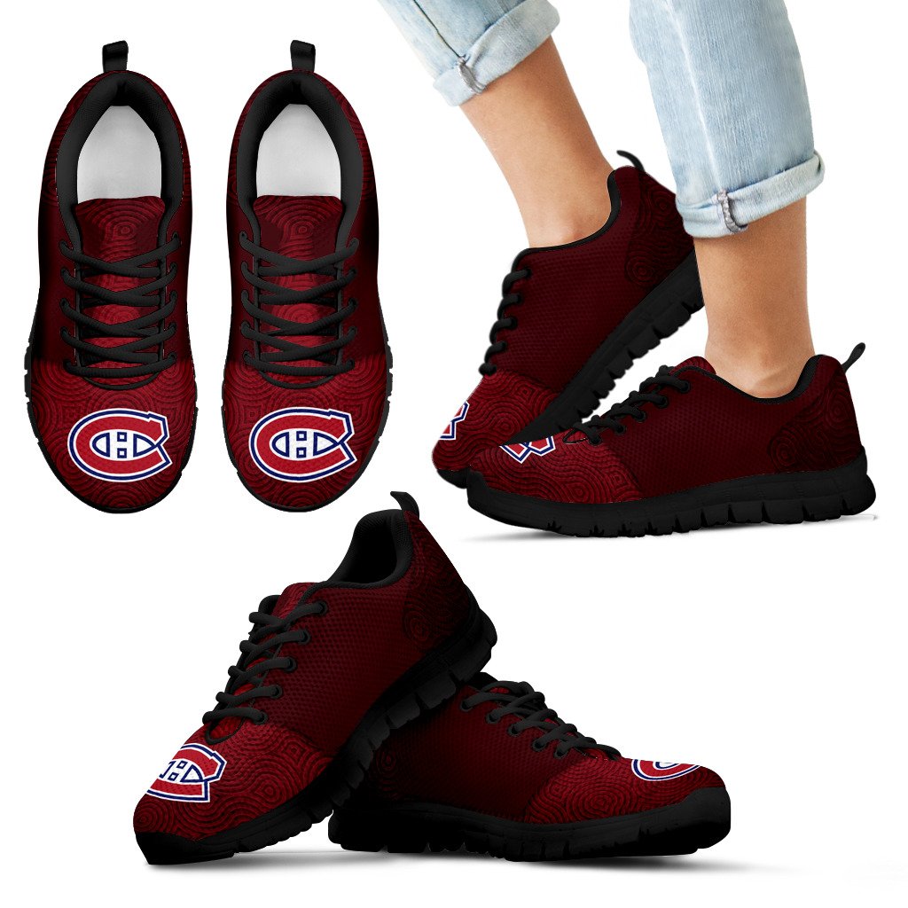 Seamless Line Magical Wave Beautiful Montreal Canadiens Sneakers Seamless Line Magical Wave Beautiful Montreal Canadiens Sneakers