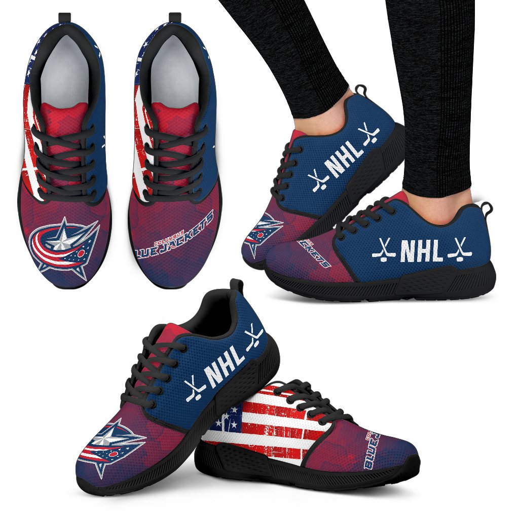 Simple Fashion Columbus Blue Jackets Shoes Athletic Sneakers Simple Fashion Columbus Blue Jackets Shoes Athletic Sneakers