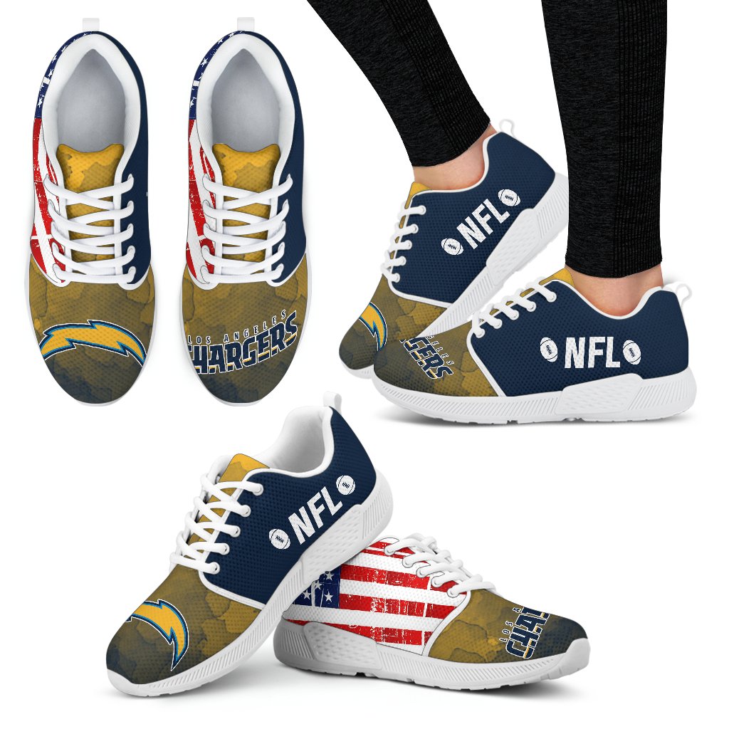 Simple-Fashion-Los-Angeles-Chargers-Shoes-Athletic-Sneakers-1