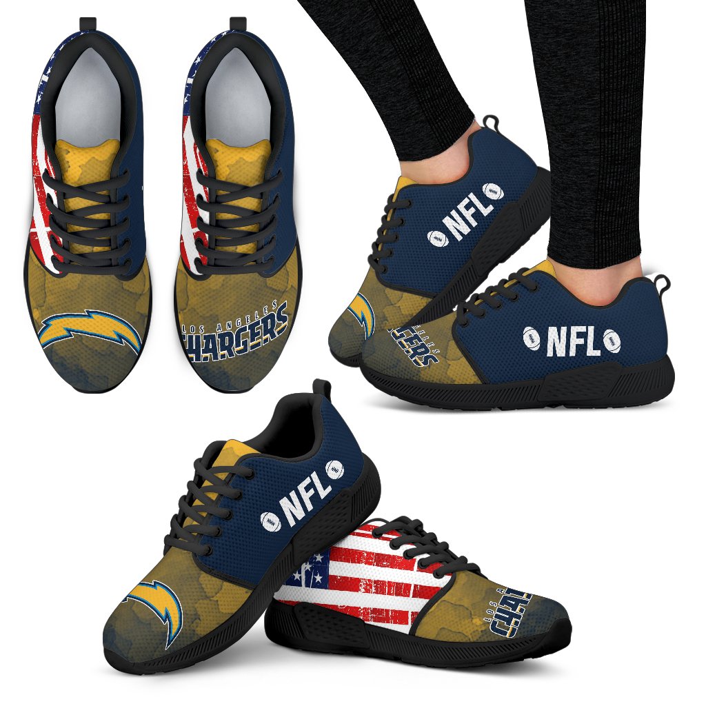 Simple Fashion Los Angeles Chargers Shoes Athletic Sneakers Simple Fashion Los Angeles Chargers Shoes Athletic Sneakers
