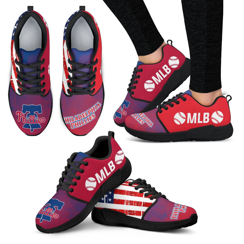 Simple Fashion Philadelphia Phillies Shoes Athletic Sneakers Simple Fashion Philadelphia Phillies Shoes Athletic Sneakers