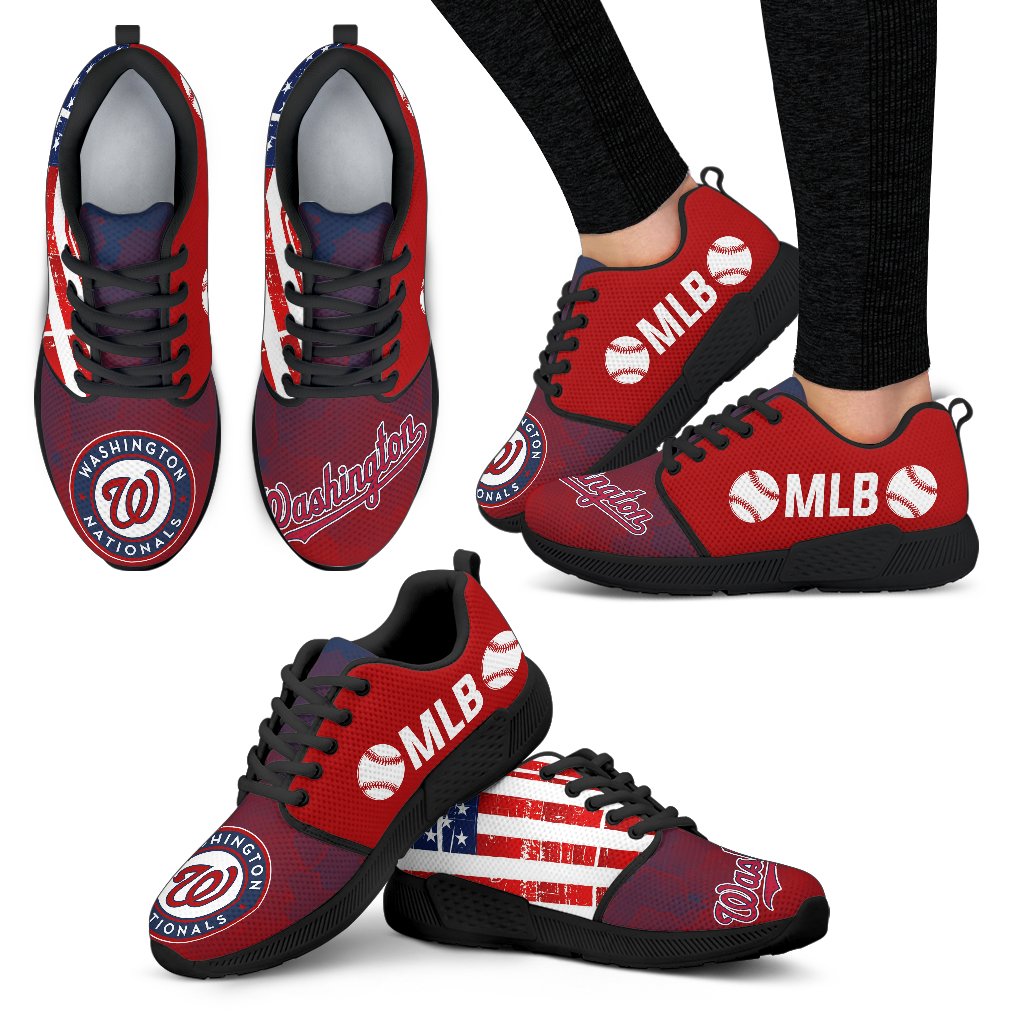Simple Fashion Washington Nationals Shoes Athletic Sneakers Simple Fashion Washington Nationals Shoes Athletic Sneakers