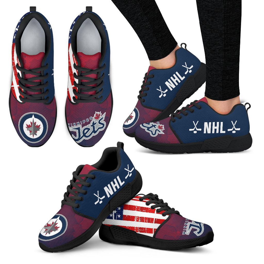 Simple Fashion Winnipeg Jets Shoes Athletic Sneakers Simple Fashion Winnipeg Jets Shoes Athletic Sneakers
