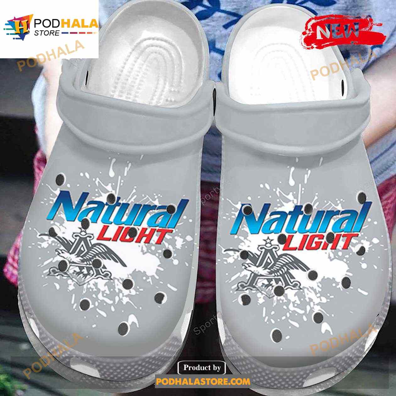 Simple Grey Natural Light Crocs Classic Clog Shoes Simple Grey Natural Light Crocs Classic Clog Shoes