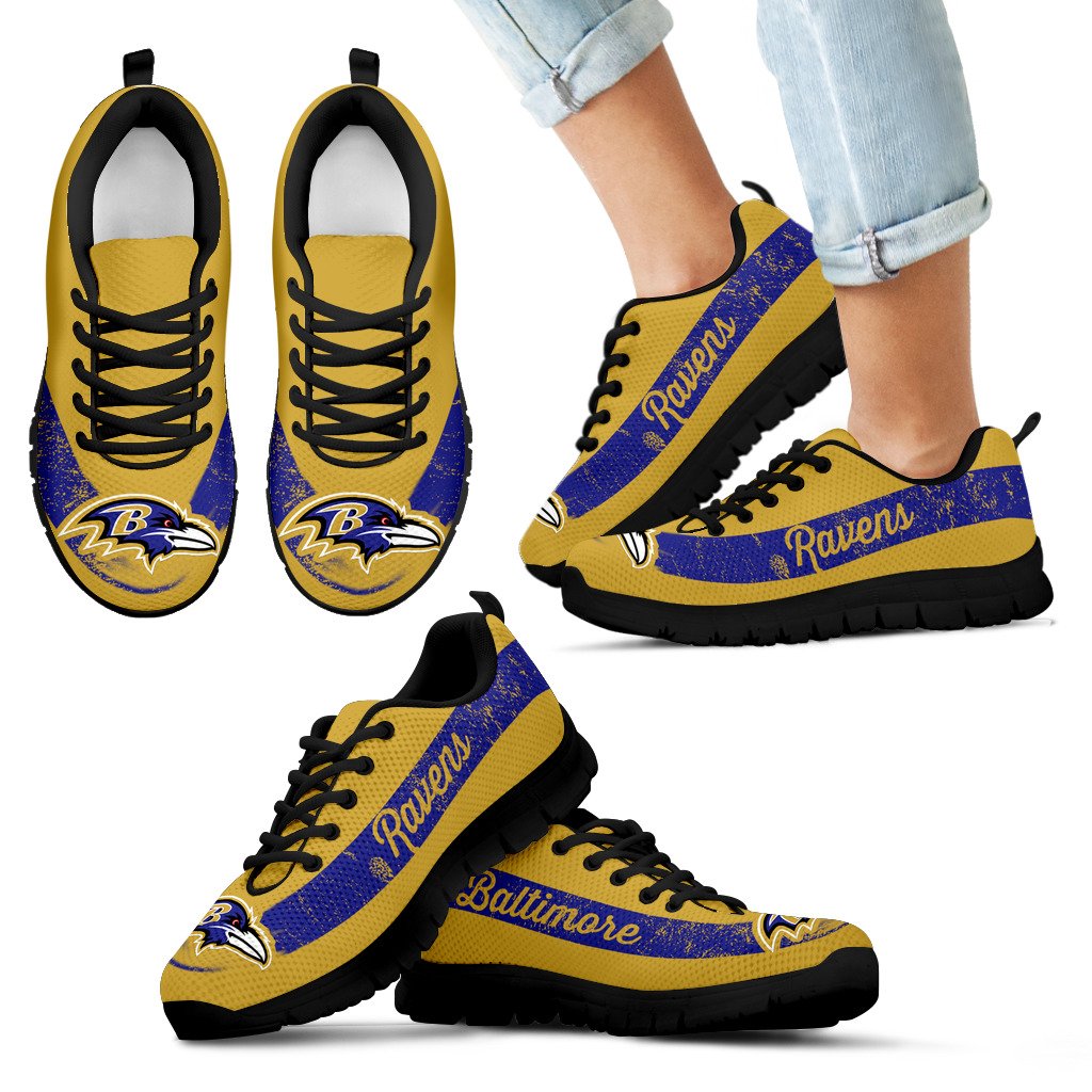 Single Line Logo Baltimore Ravens Sneakers Single Line Logo Baltimore Ravens Sneakers