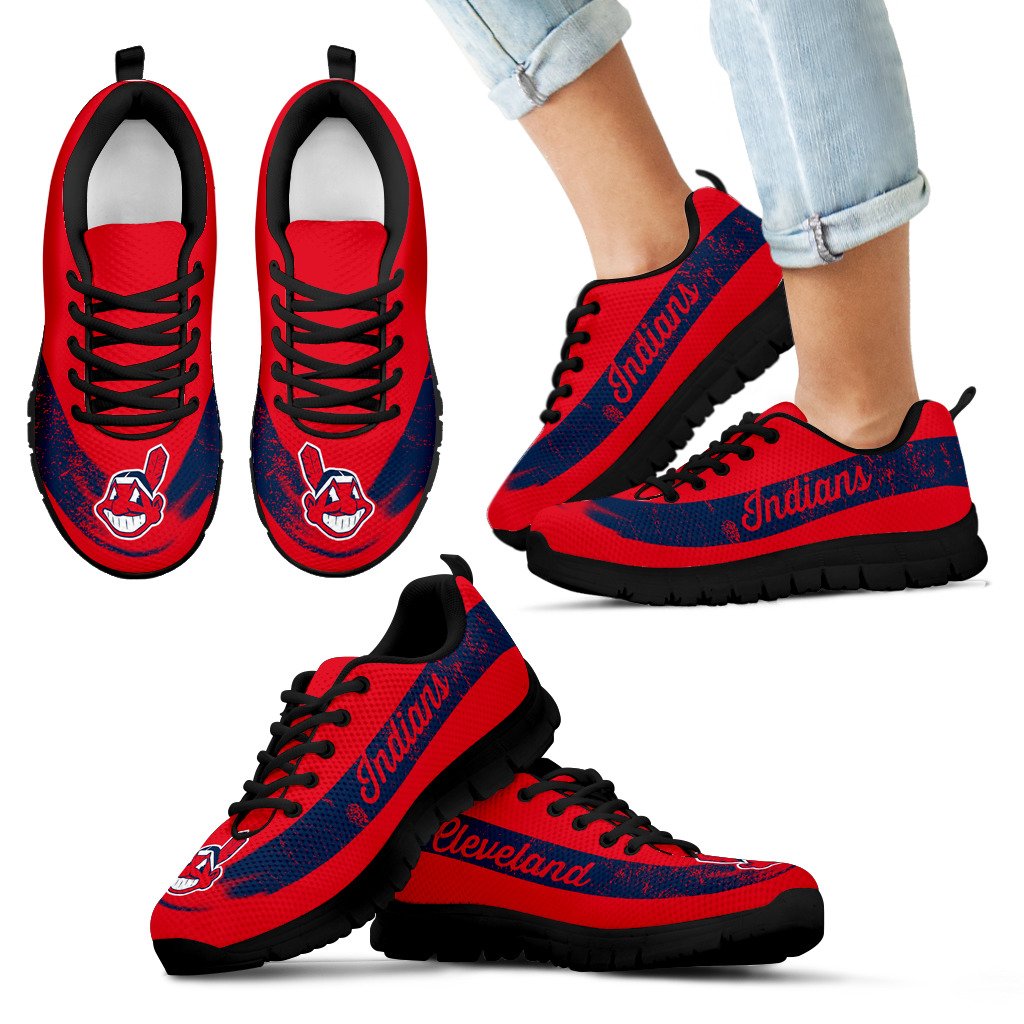 Single Line Logo Cleveland Indians Sneakers Single Line Logo Cleveland Indians Sneakers