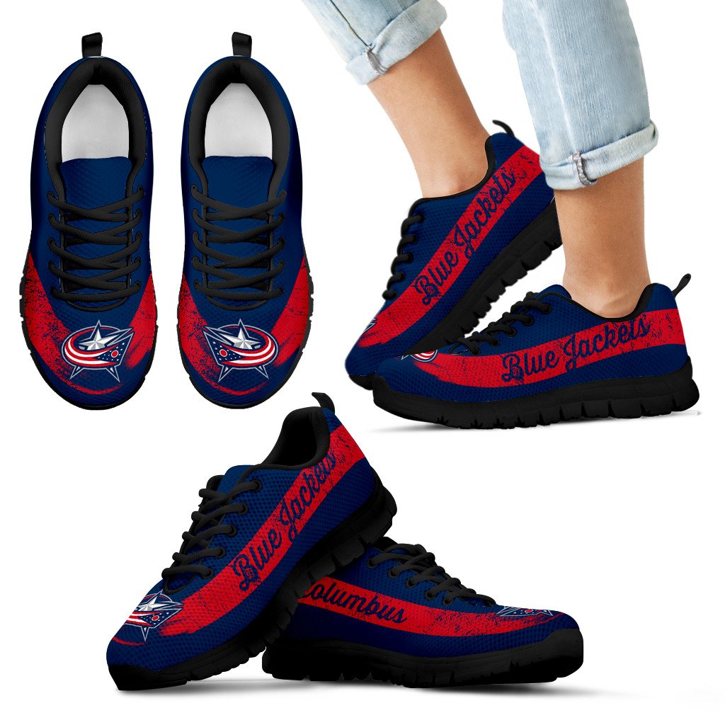 Single Line Logo Columbus Blue Jackets Sneakers Single Line Logo Columbus Blue Jackets Sneakers