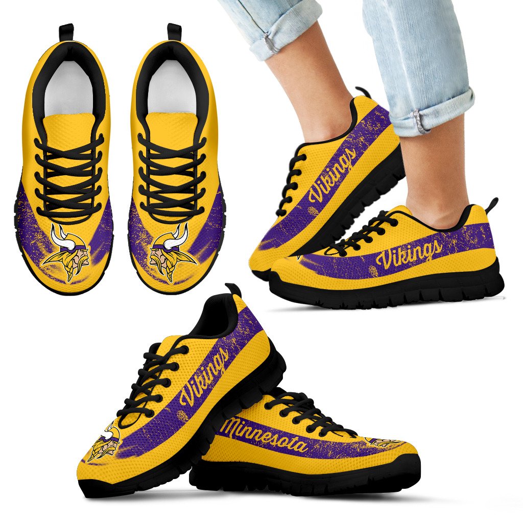 Single Line Logo Minnesota Vikings Sneakers Single Line Logo Minnesota Vikings Sneakers