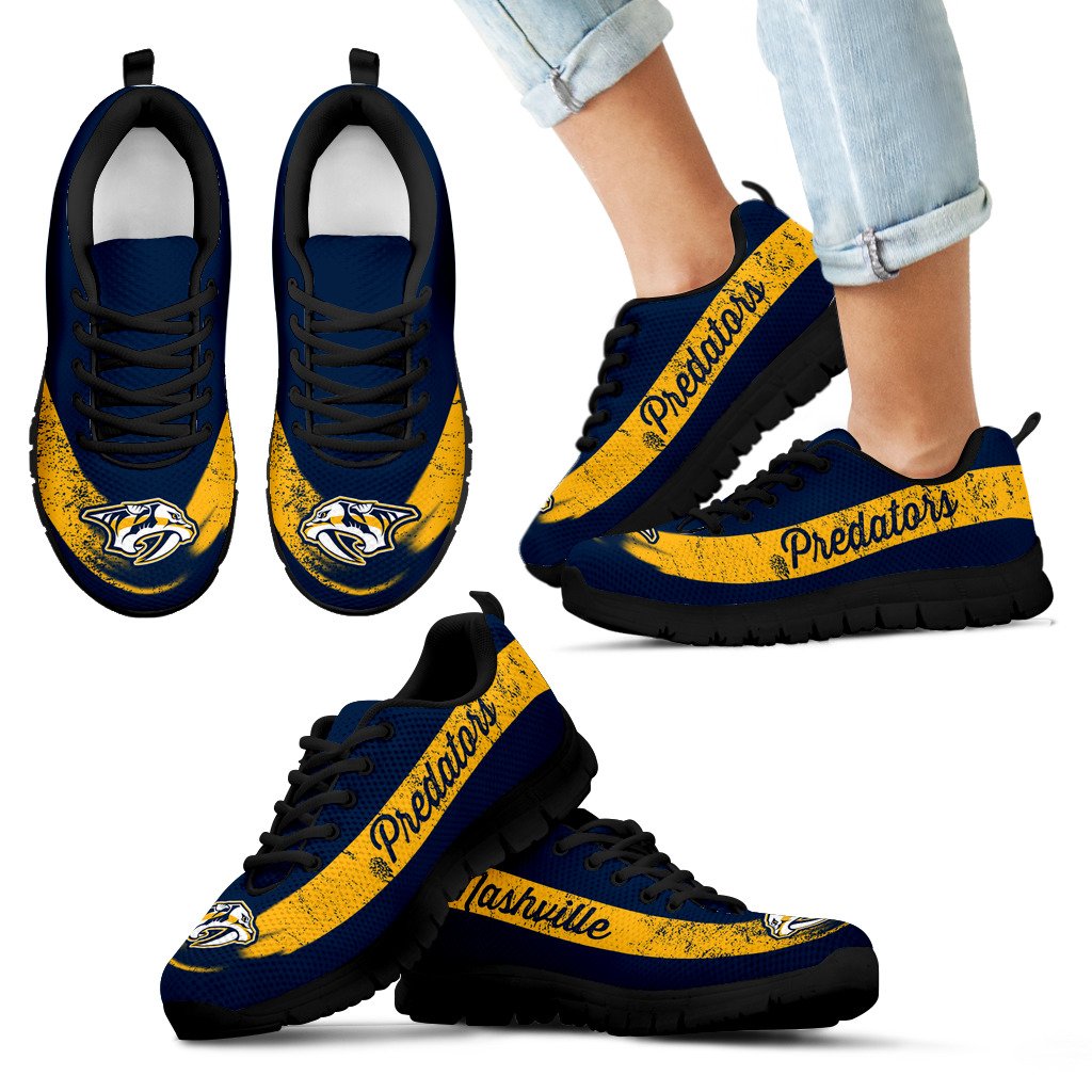 Single Line Logo Nashville Predators Sneakers Single Line Logo Nashville Predators Sneakers