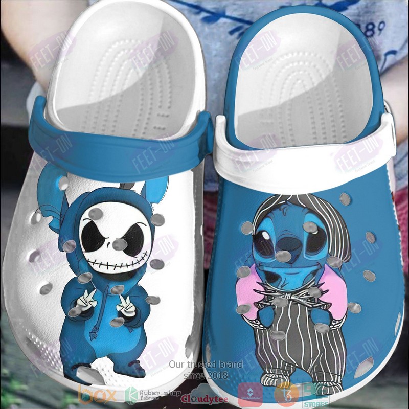 Skellington And Stitch Halloween Crocband Crocs Clog Shoes Skellington And Stitch Halloween Crocband Crocs Clog Shoes