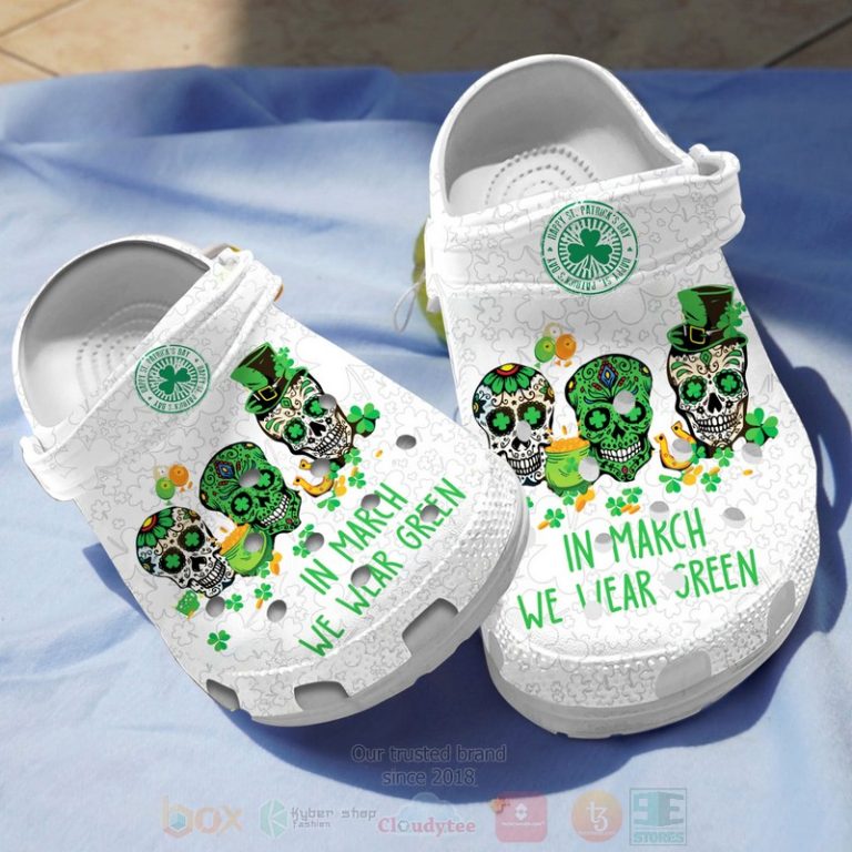 Skull-PatrickS-Day-Crocband-Crocs-Clog-Shoes-1