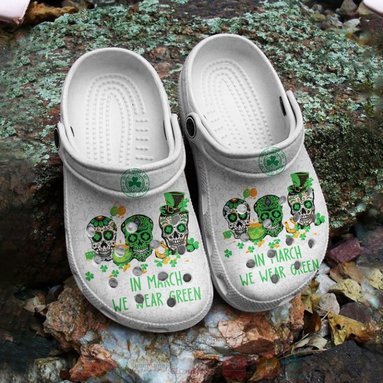 Skull-PatrickS-Day-Crocband-Crocs-Clog-Shoes-2