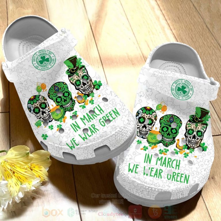 Skull-PatrickS-Day-Crocband-Crocs-Clog-Shoes-3