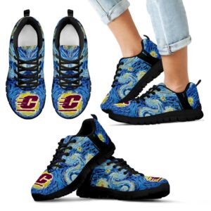Sky Style Art Nigh Exciting Central Michigan Chippewas Sneakers