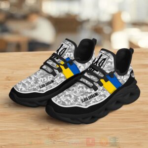 Slava Ukraini Camo Stand With Ukraine Clunky Max Soul Shoes