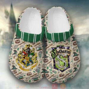 Slytherin Harry Potter Cream Crocband Crocs Clog Shoes