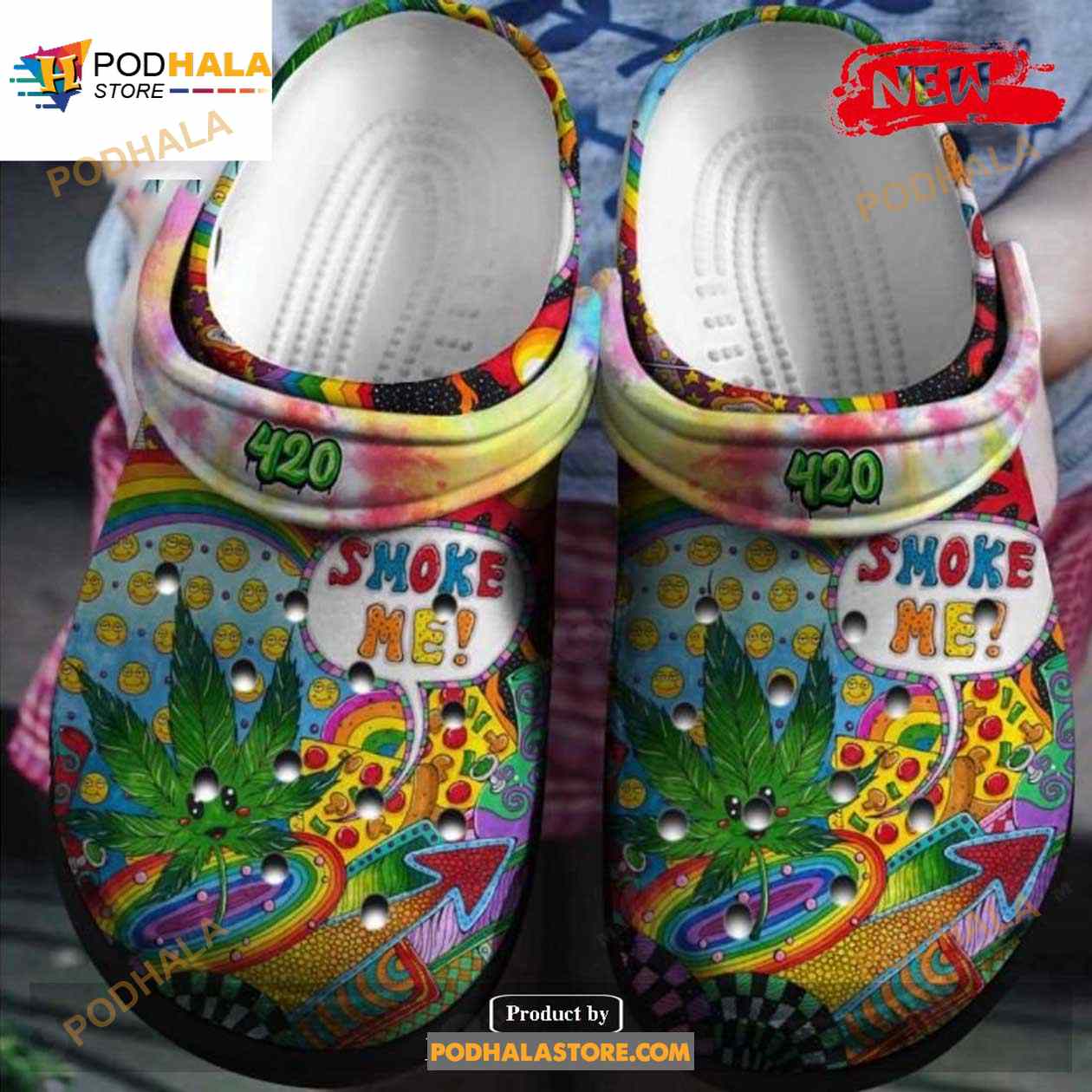 Smoke Me Hippie Shoes Funny Weed For Friends Crocs Clogs Shoes Smoke Me Hippie Shoes Funny Weed For Friends Crocs Clogs Shoes