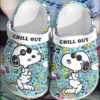 Snoopy Chill Out Crocband Crocs Clog Shoes