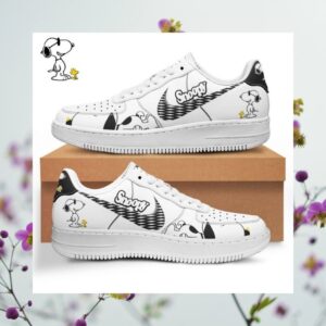 Snoopy White Air Force 1 Shoes