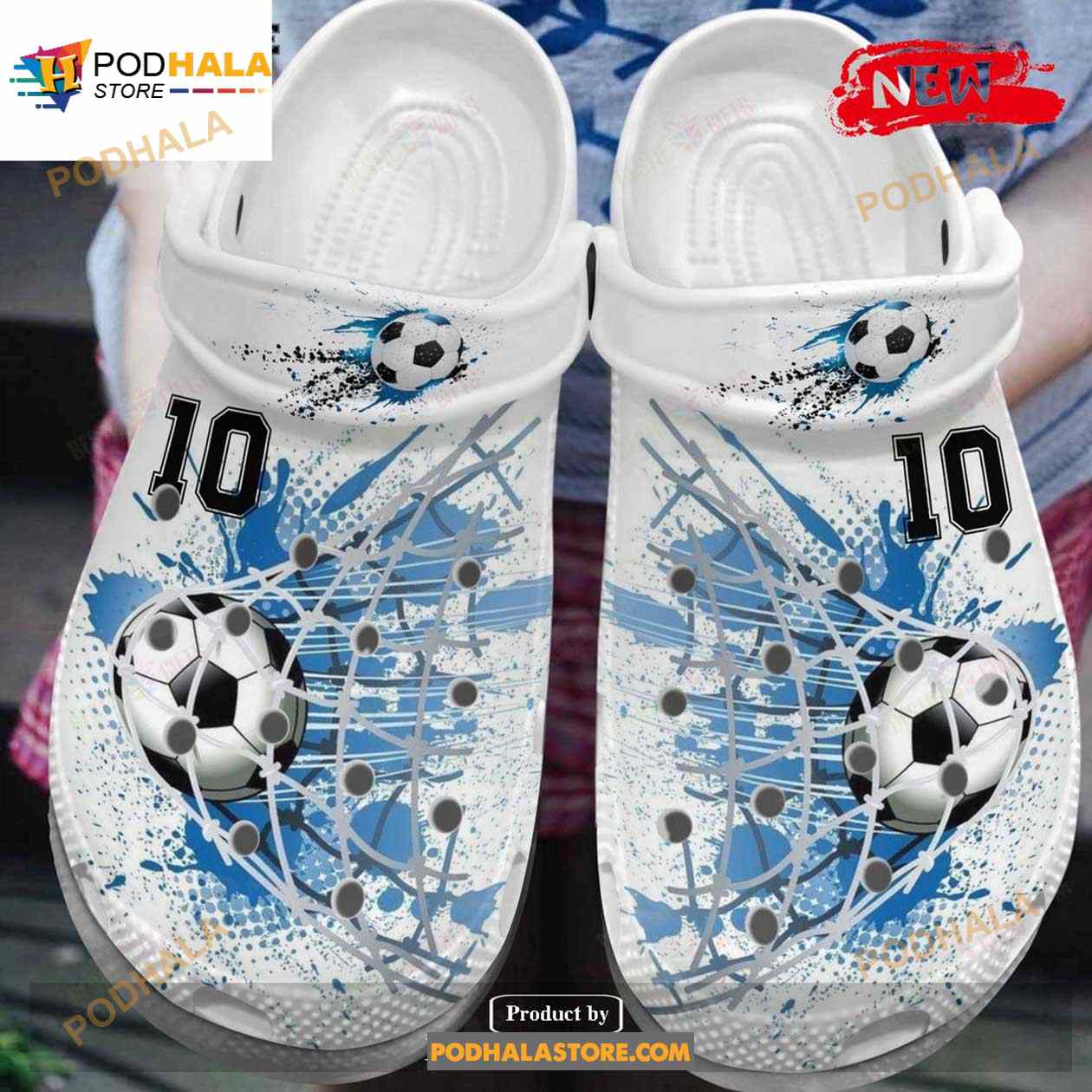 Soccer Classic Water Color Ball For Unisex Crocs Clog Shoes Soccer Classic Water Color Ball For Unisex Crocs Clog Shoes
