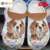 Spaniel Classic Cavalier Spaniel And Succulents For Unisex Crocs Clog Shoes