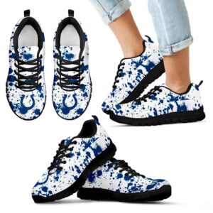 Splatters Watercolor Indianapolis Colts Sneakers