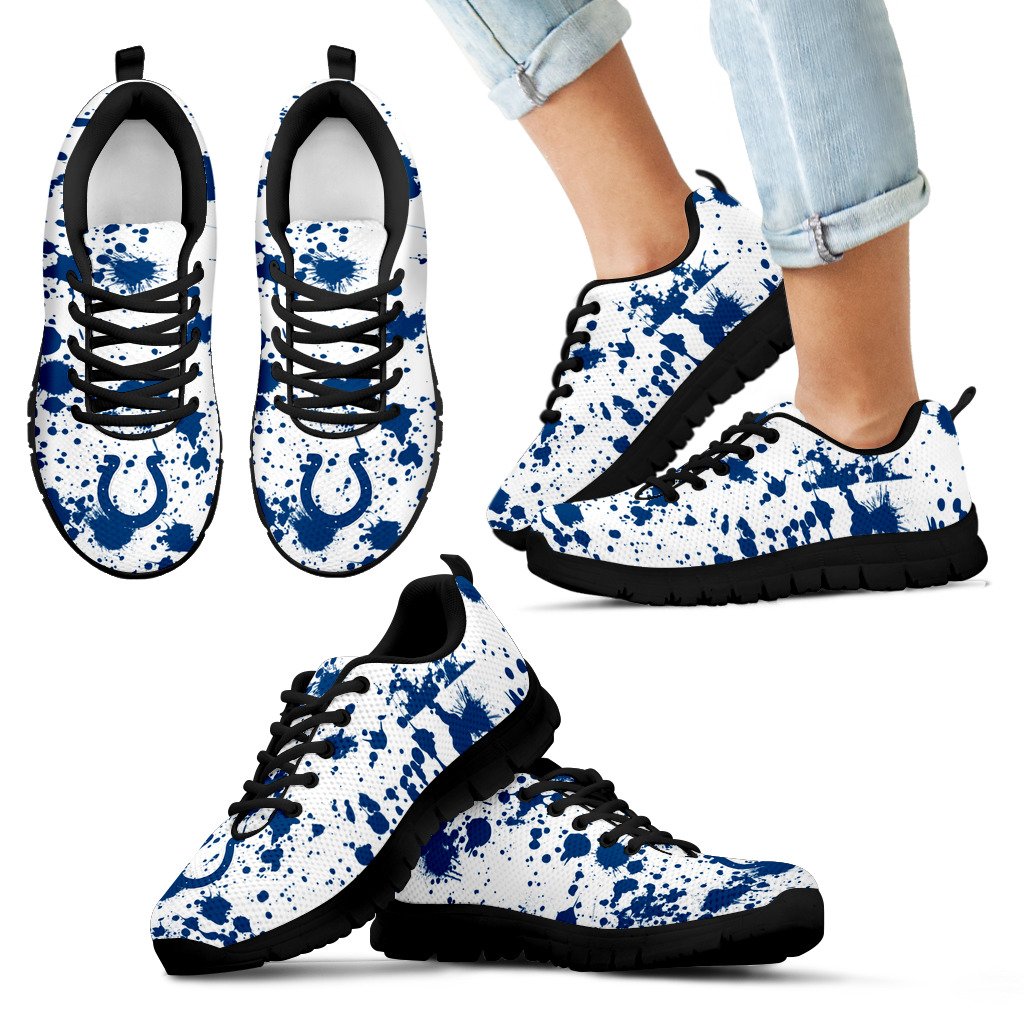 Splatters Watercolor Indianapolis Colts Sneakers Splatters Watercolor Indianapolis Colts Sneakers