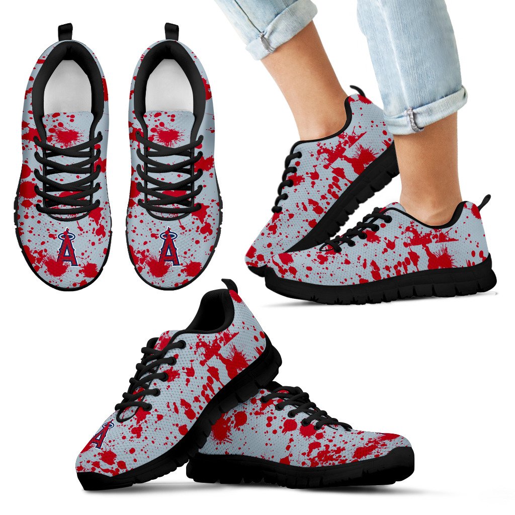 Splatters Watercolor Los Angeles Angels Sneakers Splatters Watercolor Los Angeles Angels Sneakers