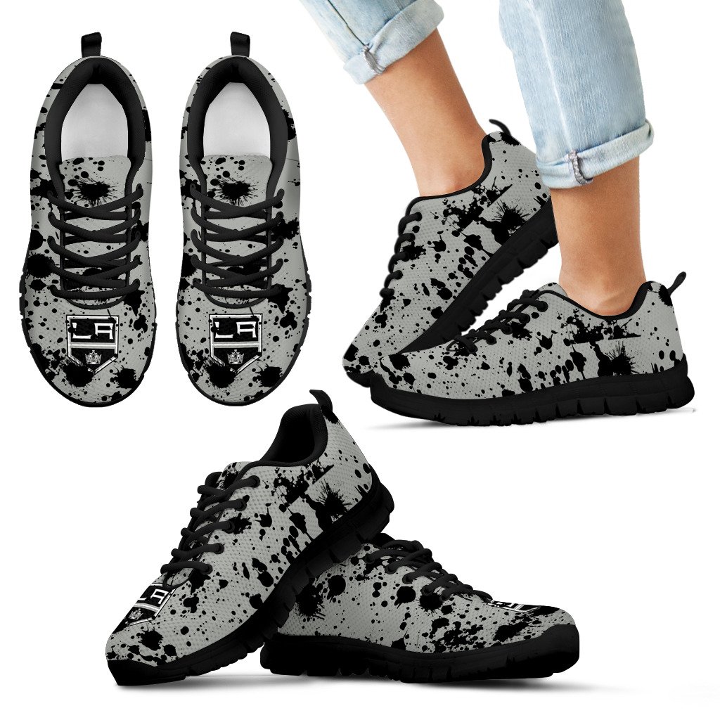 Splatters Watercolor Los Angeles Kings Sneakers Splatters Watercolor Los Angeles Kings Sneakers