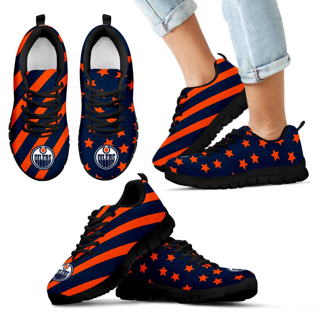 Splendid Star Mix Edge Fabulous Edmonton Oilers Sneakers Splendid Star Mix Edge Fabulous Edmonton Oilers Sneakers