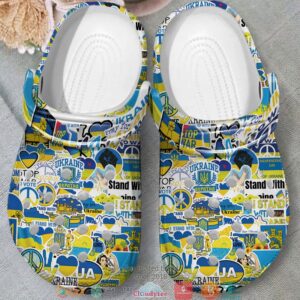 Stand With Ukraine Crocband Shoes