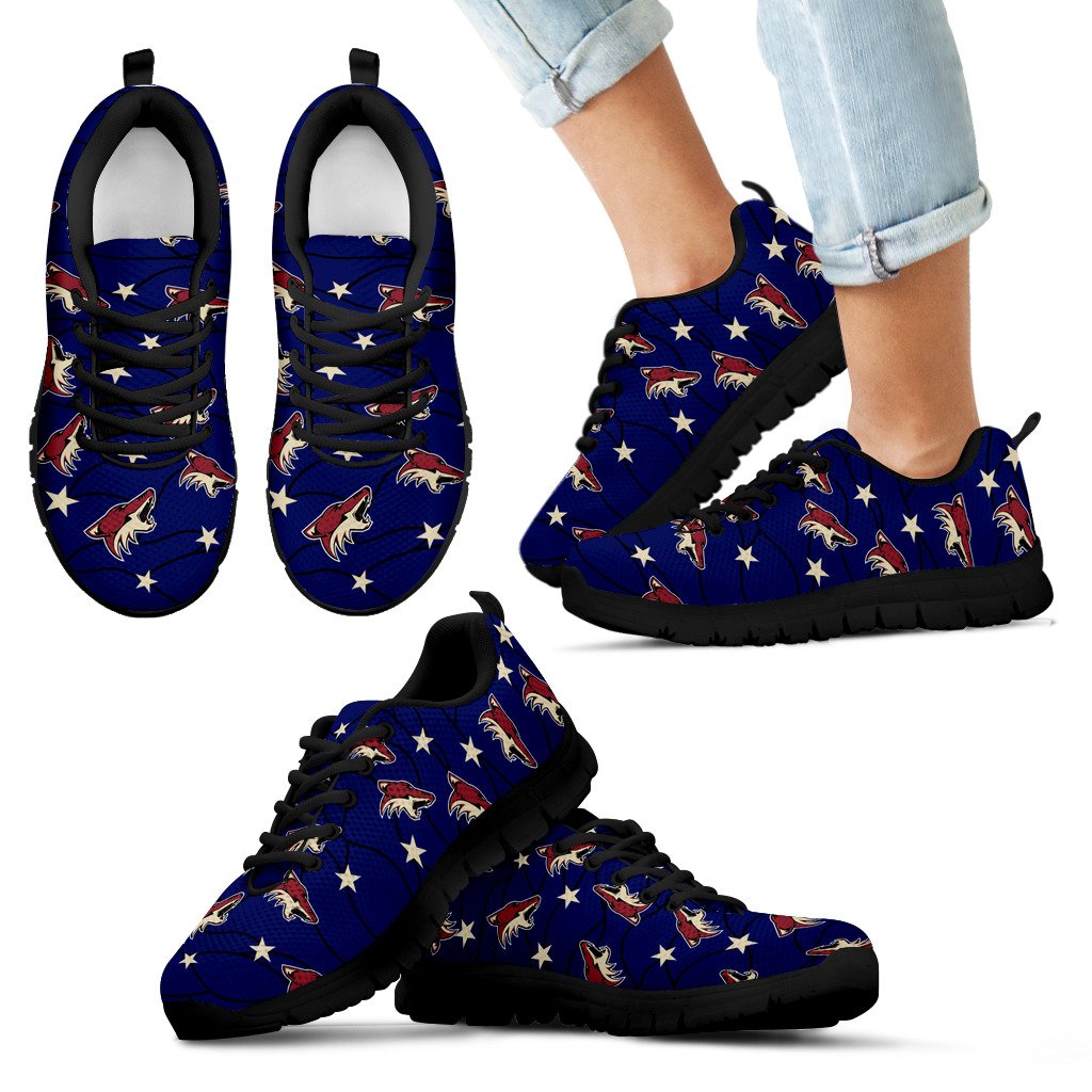 Star Twinkle Night Arizona Coyotes Sneakers Star Twinkle Night Arizona Coyotes Sneakers
