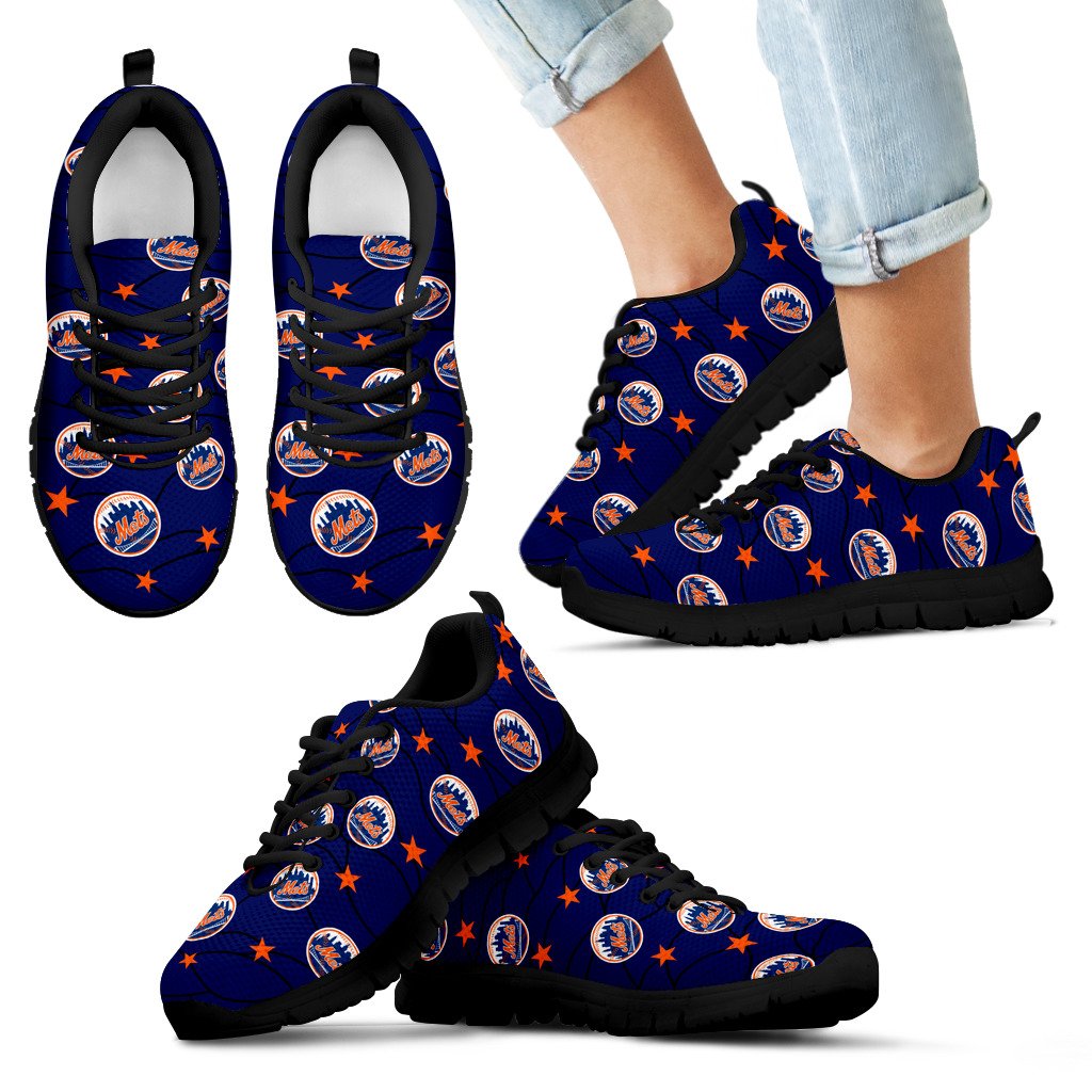 Star Twinkle Night New York Mets Sneakers Star Twinkle Night New York Mets Sneakers