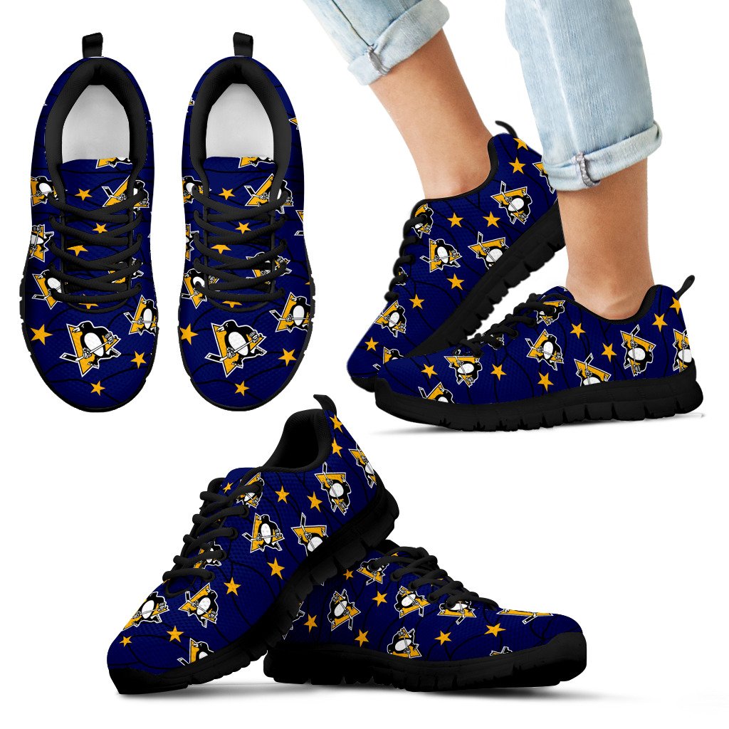 Star Twinkle Night Pittsburgh Penguins Sneakers Star Twinkle Night Pittsburgh Penguins Sneakers