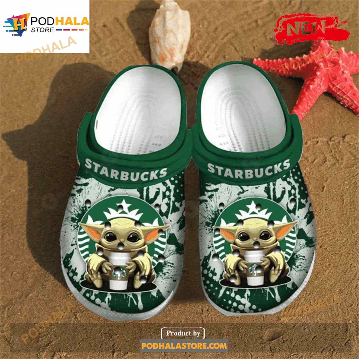 Starbucks Baby Yoda For Lover Rubber Crocs Crocband Clogs Comfy Footwear Starbucks Baby Yoda For Lover Rubber Crocs Crocband Clogs Comfy Footwear