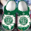 Starbucks Coffee Drinking Crocband Clog Shoes