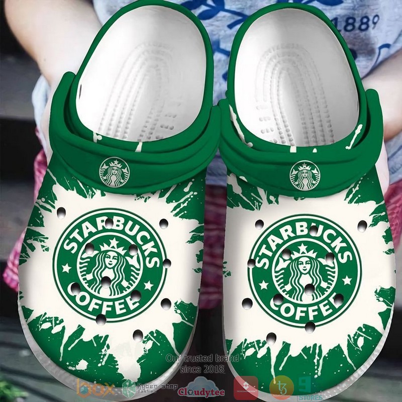 Starbucks Coffee Drinking Crocband Clog Shoes Starbucks Coffee Drinking Crocband Clog Shoes