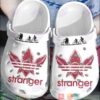 Stranger Things White Crocband Crocs Clog Shoes