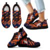 Stripes Pattern Print Denver Broncos Sneakers